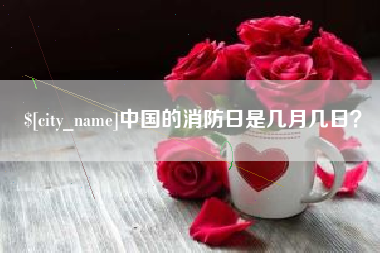 响水中国的消防日是几月几日？
