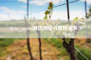 响水消防大学分数线是多少