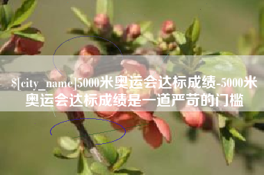 响水5000米奥运会达标成绩-5000米奥运会达标成绩是一道严苛的门槛
