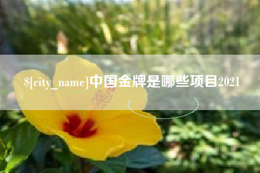 响水中国金牌是哪些项目2021