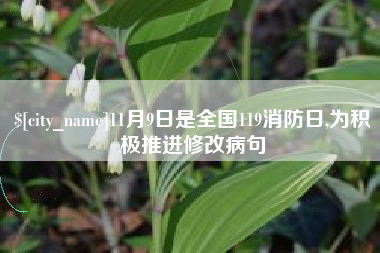响水11月9日是全国119消防日,为积极推进修改病句