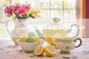 响水中国消防救援学院分数2020
