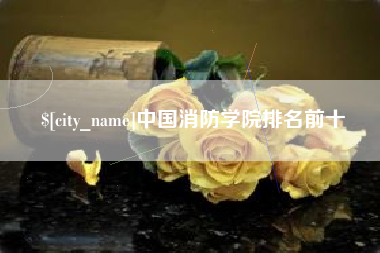 响水中国消防学院排名前十