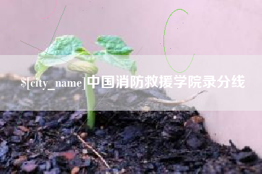 响水中国消防救援学院录分线