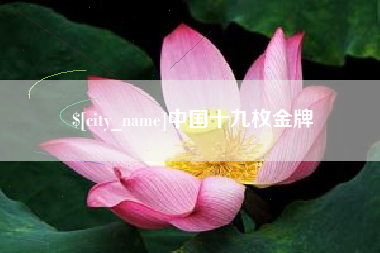 响水中国十九枚金牌
