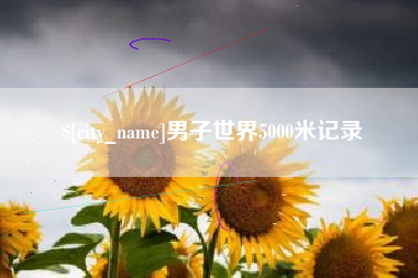 响水男子世界5000米记录