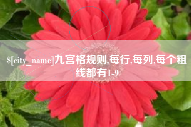 响水九宫格规则,每行,每列,每个粗线都有1-9