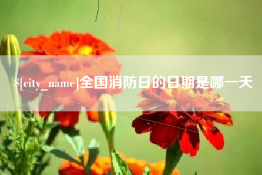 响水全国消防日的日期是哪一天