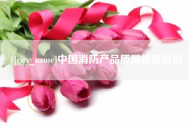 响水中国消防产品质量信息查询