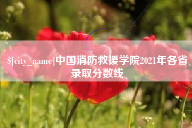 响水中国消防救援学院2021年各省录取分数线