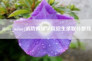 响水消防救援学院招生录取分数线