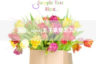 响水王子豪是怎么写