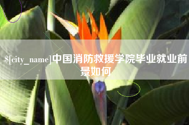 响水中国消防救援学院毕业就业前景如何
