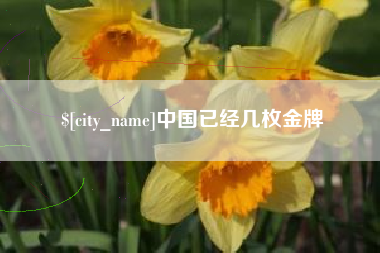响水中国已经几枚金牌