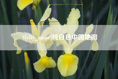 响水纯白色中国地图