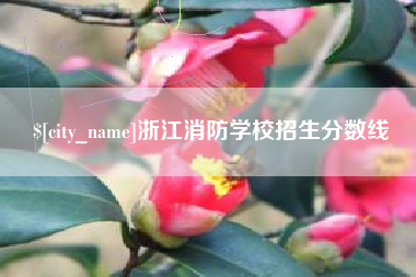 响水浙江消防学校招生分数线
