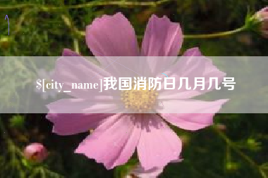 响水我国消防日几月几号