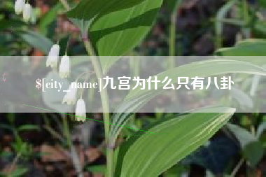 响水九宫为什么只有八卦