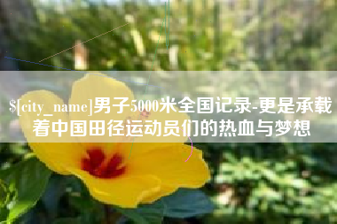 响水男子5000米全国记录-更是承载着中国田径运动员们的热血与梦想