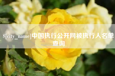 响水中国执行公开网被执行人名单查询
