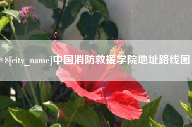 响水中国消防救援学院地址路线图