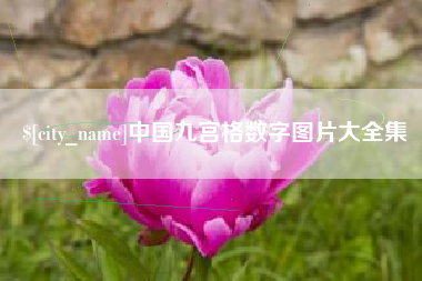 响水中国九宫格数字图片大全集