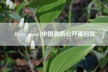 响水中国消防公开课回放