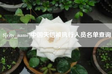 响水中国失信被执行人员名单查询