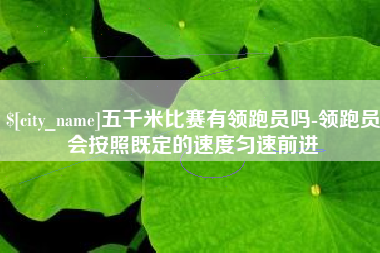 响水五千米比赛有领跑员吗-领跑员会按照既定的速度匀速前进