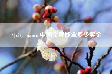 响水中国金牌能拿多少奖金
