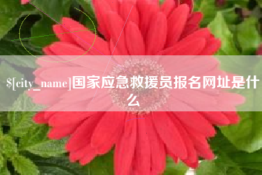 响水国家应急救援员报名网址是什么