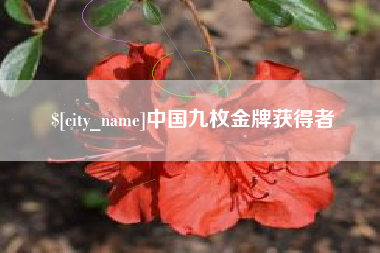 响水中国九枚金牌获得者