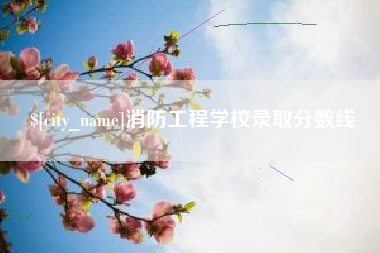 响水消防工程学校录取分数线