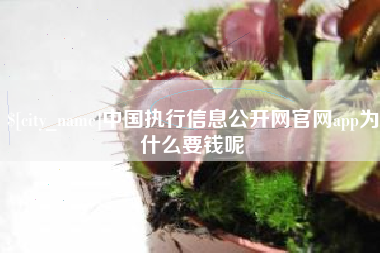 响水中国执行信息公开网官网app为什么要钱呢