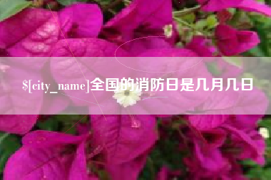 响水全国的消防日是几月几日