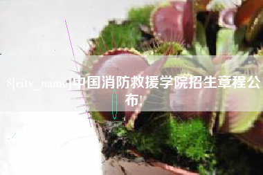 响水中国消防救援学院招生章程公布!